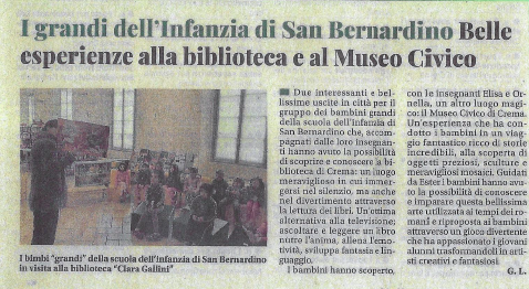 ESPERIENZA ALLA BIBLIOTECA E AL MUSEO CIVICO A.S.2023-24